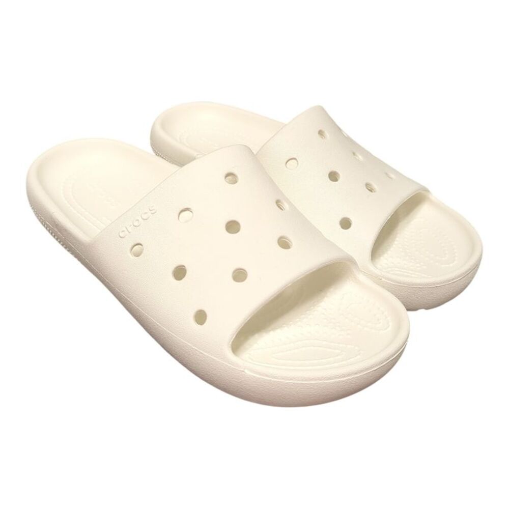 Crocs Unisex Classic Lightweight Fast Drying Slide Sandal - White
